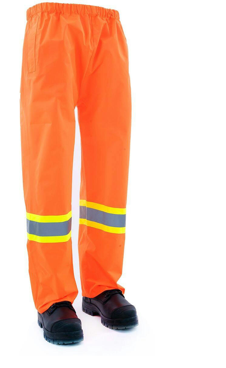 Forcefield Hi-Vis CSA Waterproof Rain Suit with Reflective Tape, Removable Hood, Orange