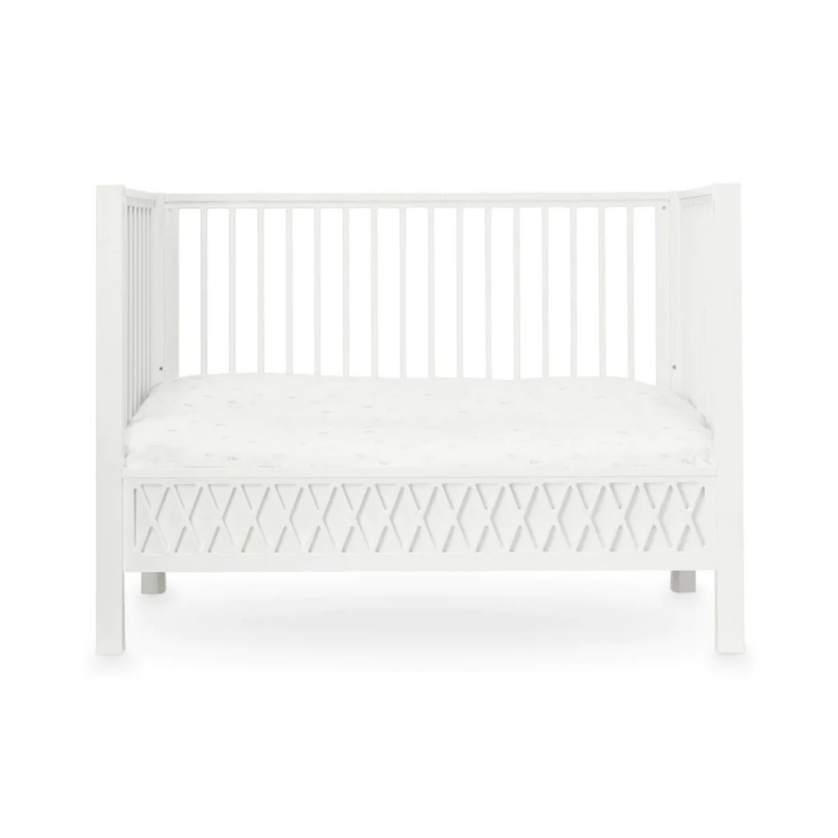 Cam Cam Copenhagen - Harlequin Babybett, 60 x 120 cm, weiß