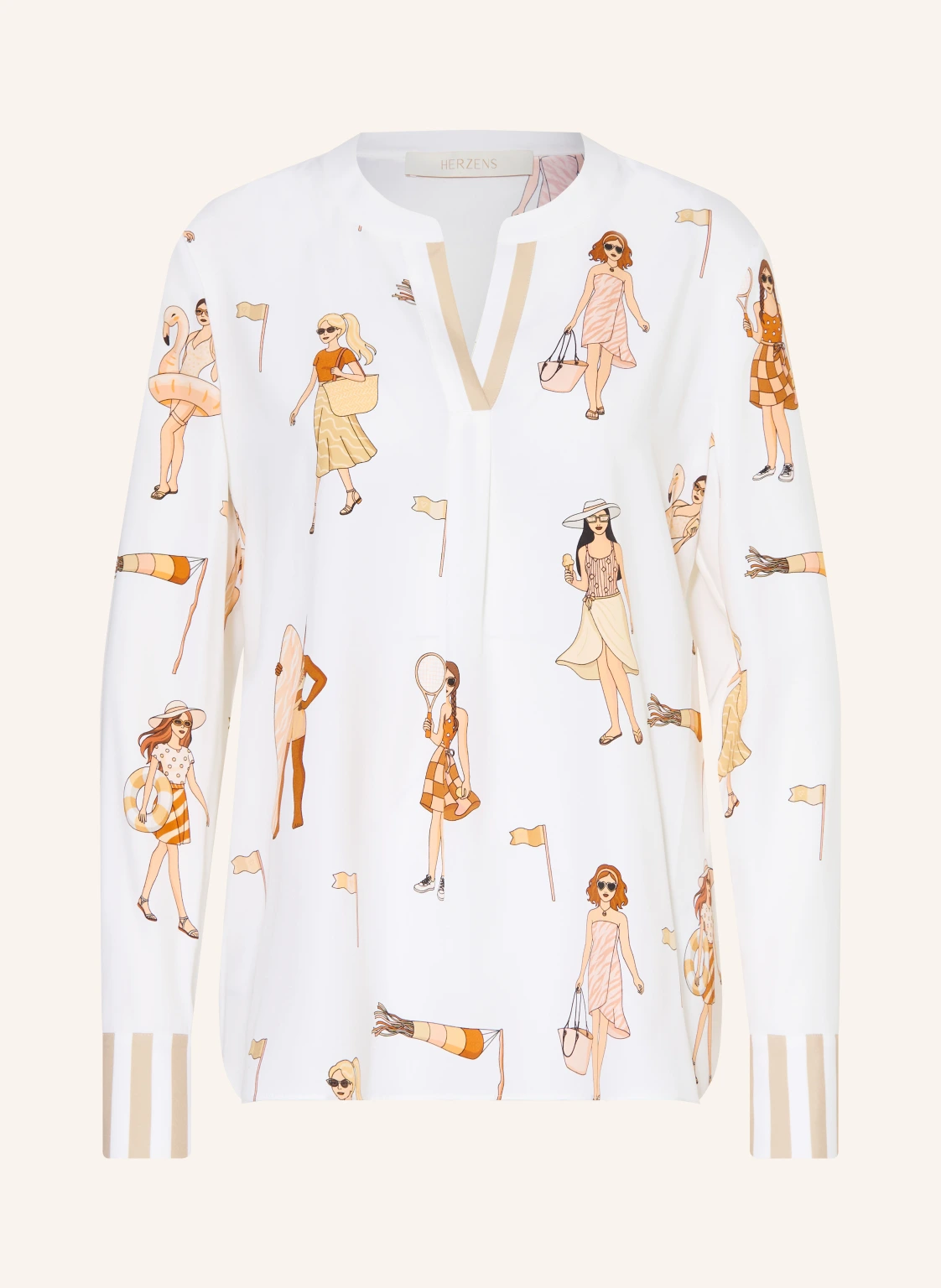 HERZENS Blusenshirt mit Seide