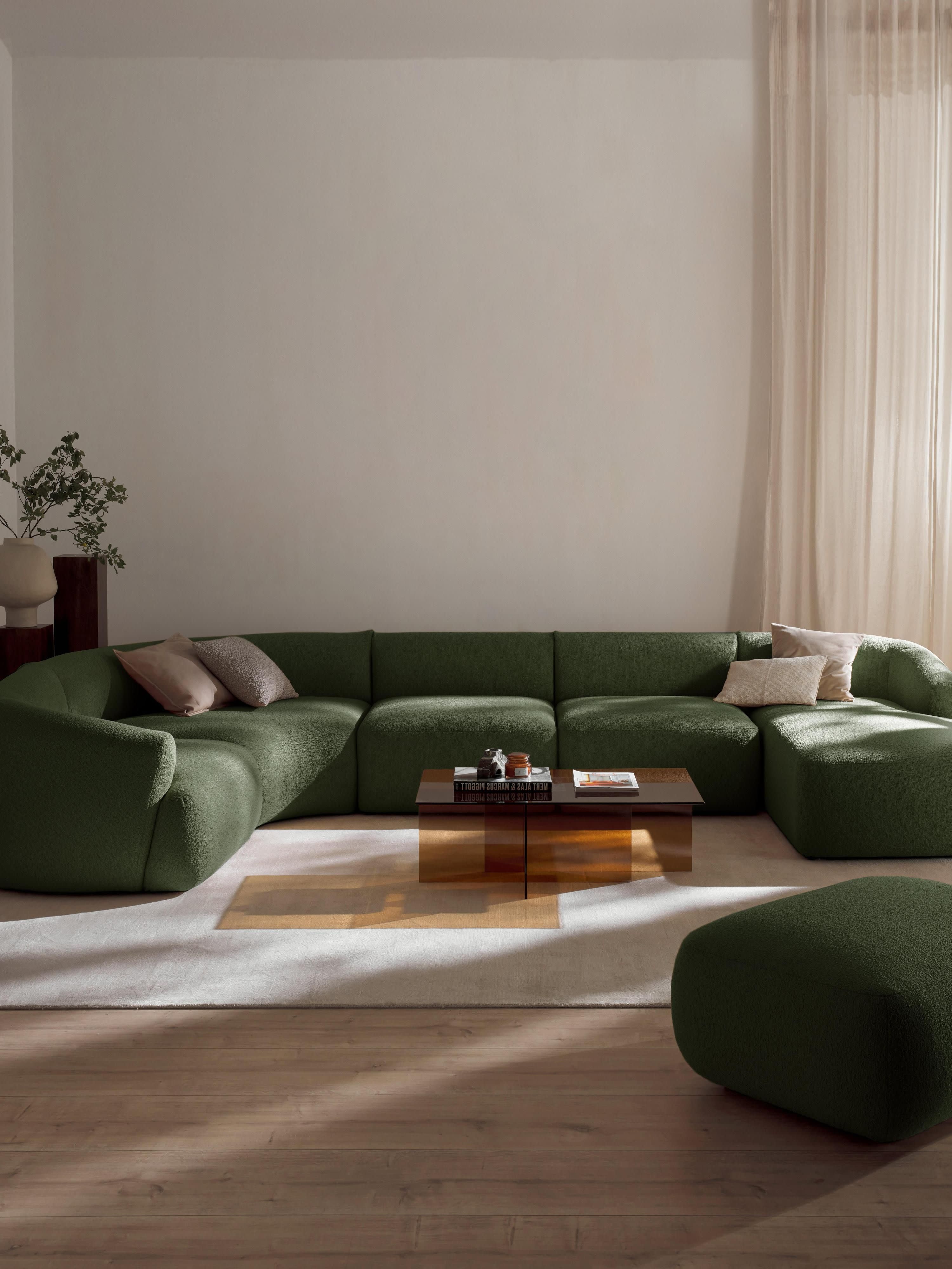 Modulares XL Bouclé-Sofa Sofia