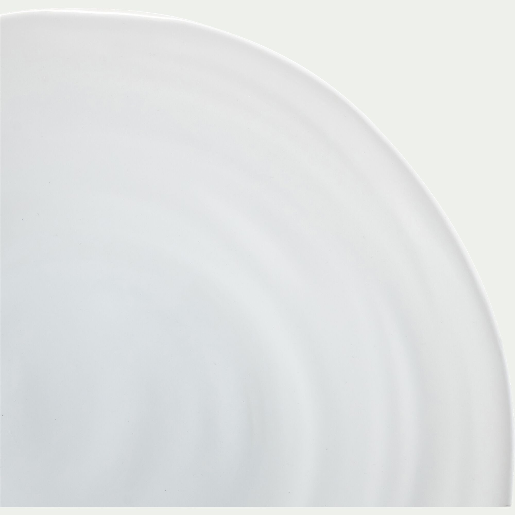 PALERME - Assiette plate en faïence D26,5cm - blanc