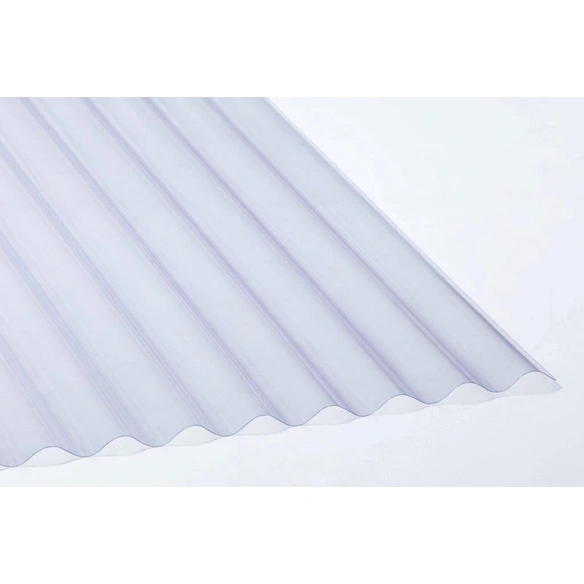 Wellplatte, BxL: 700 x 1200 mm, Polyvinylchlorid (PVC), klar