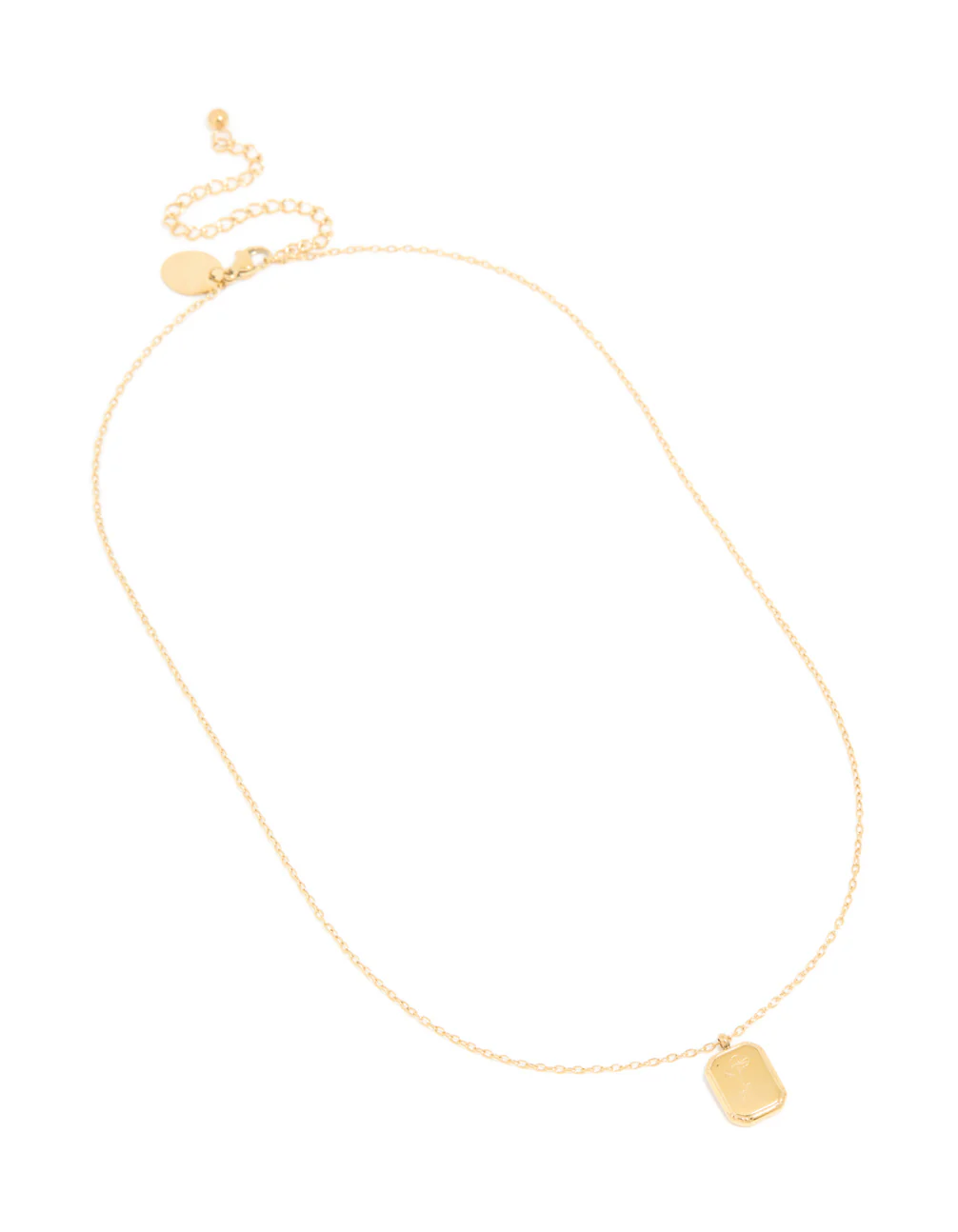 Waterproof Gold Plated Stainless Steel September Birth Flower Aster Necklace