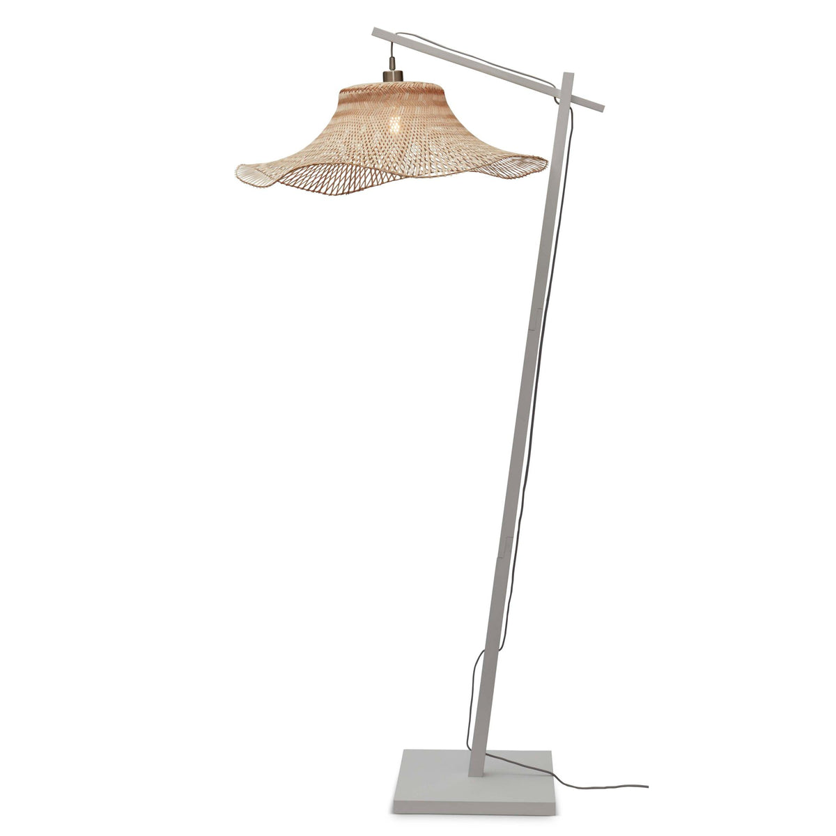 GOOD&MOJO vloerlamp Ibiza - bruin - Ø50cm