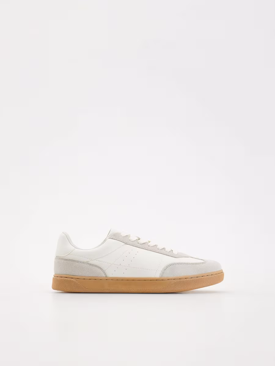 Combined Materials Sneakers