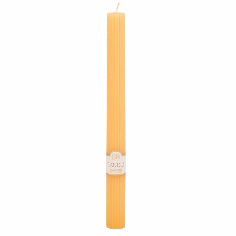 COLORAMA - Bougie longue jaune H24