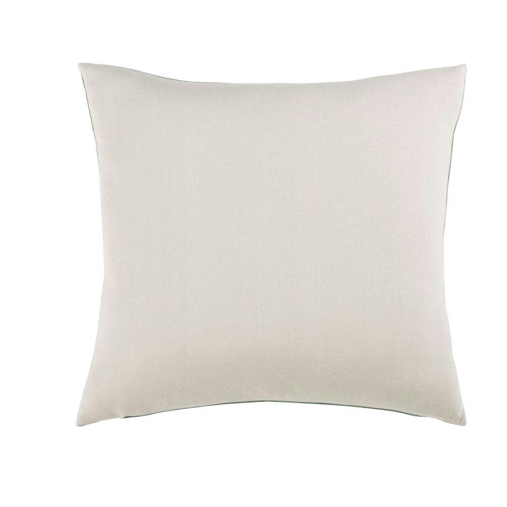 - Coussin en velours vert émeraude 45x45