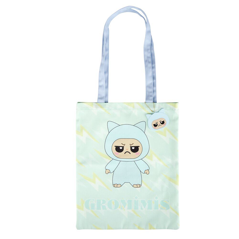 Tote bag Gromimis oreilles de chat bleu 35x42cm