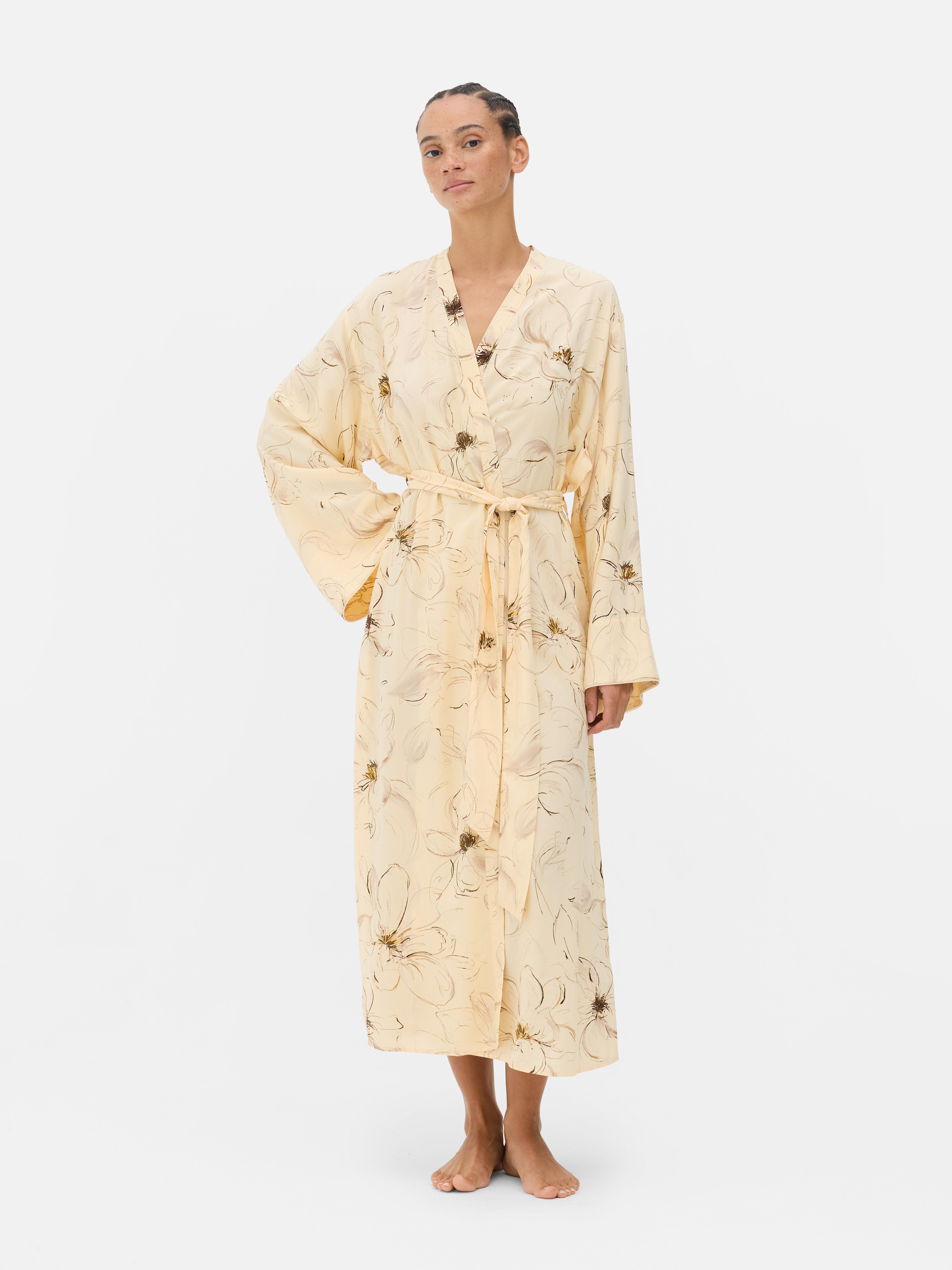 Floral Bathrobe