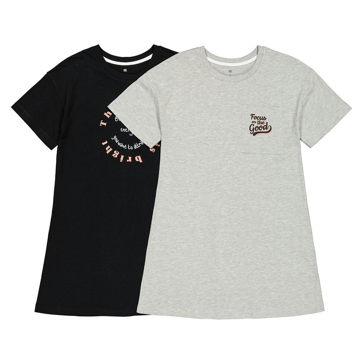 Lot de 2 chemises de nuit en coton