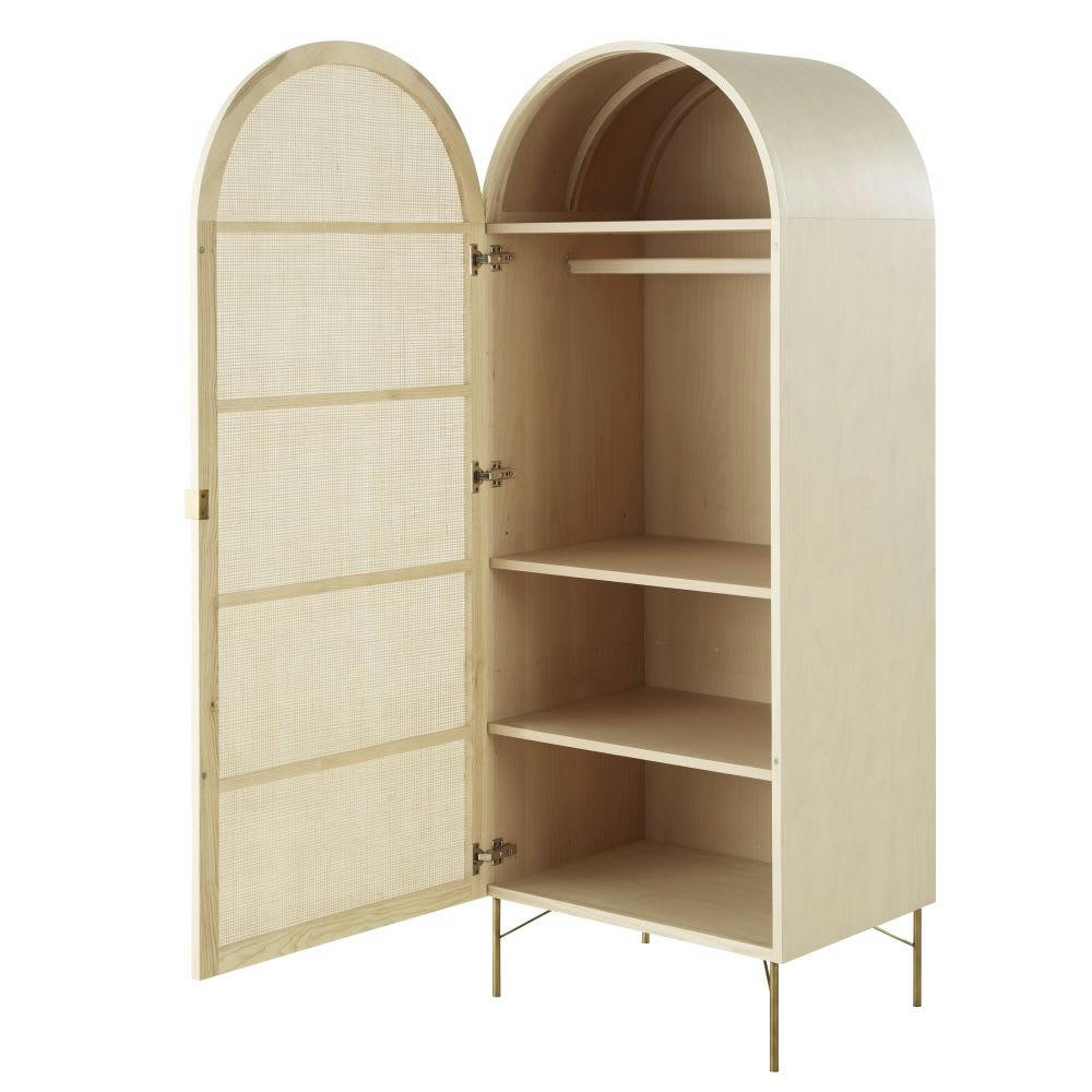 Solstice - Armoire 1 porte cannage en rotin