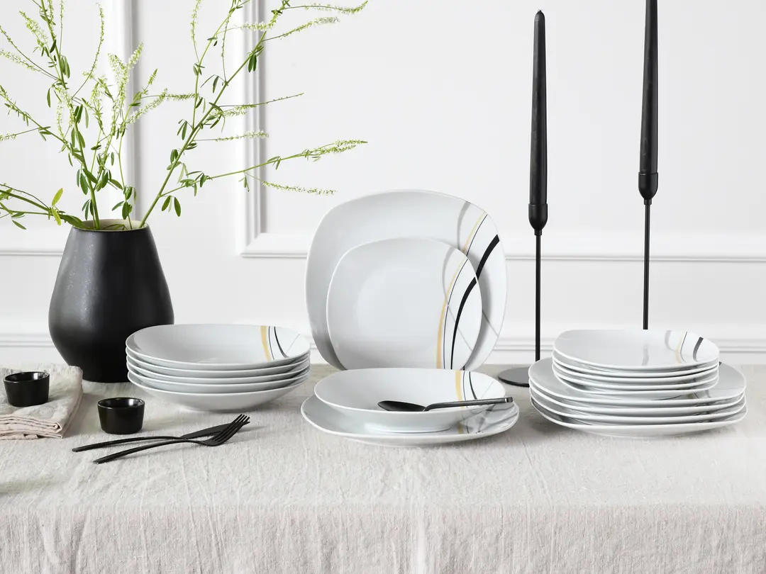 Geschirrset 18-teilig Square