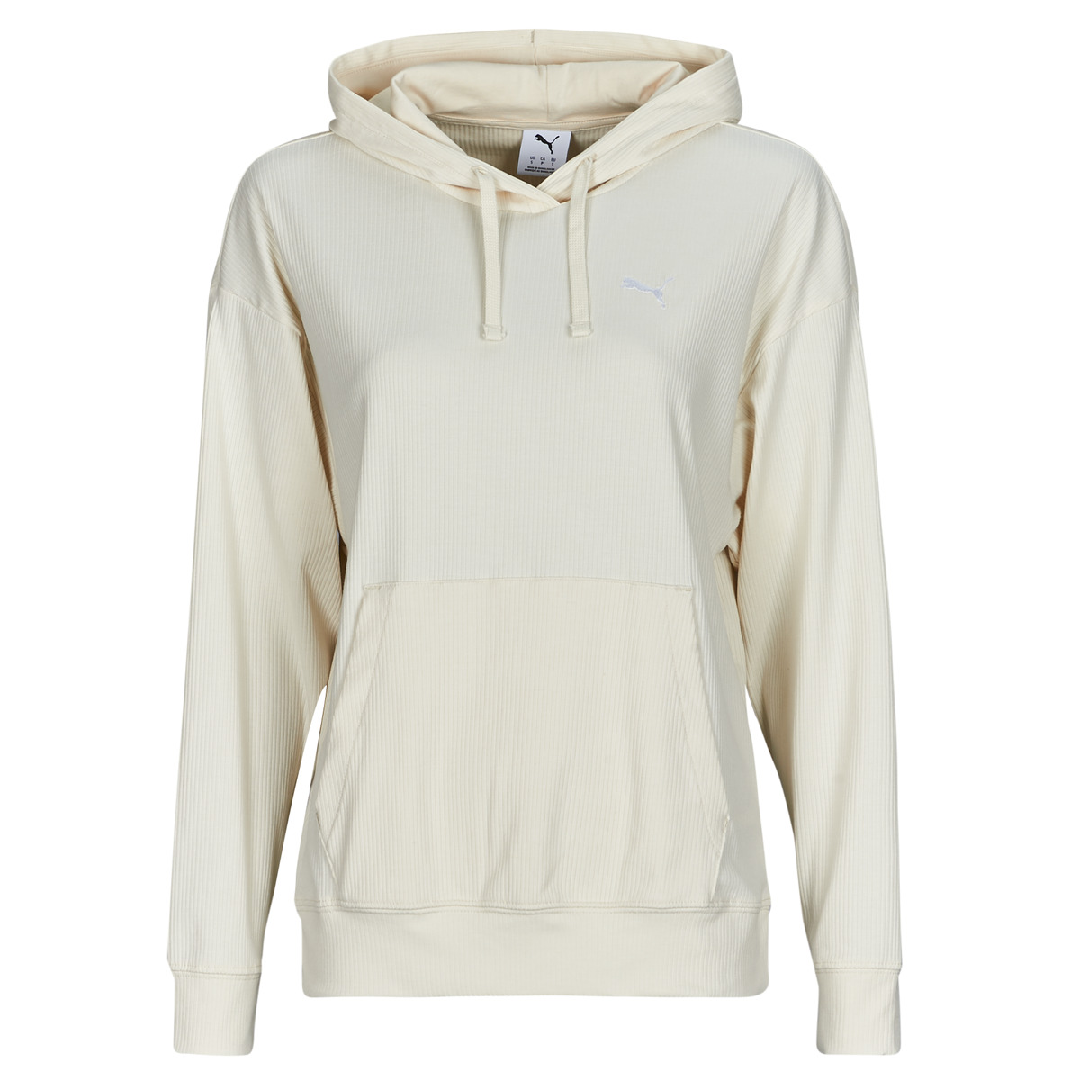 Puma - ESS ELEVATED RIB HOODIE - Green