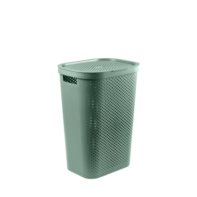 Panier à linge Infinity Dots vert 60 L CURVER