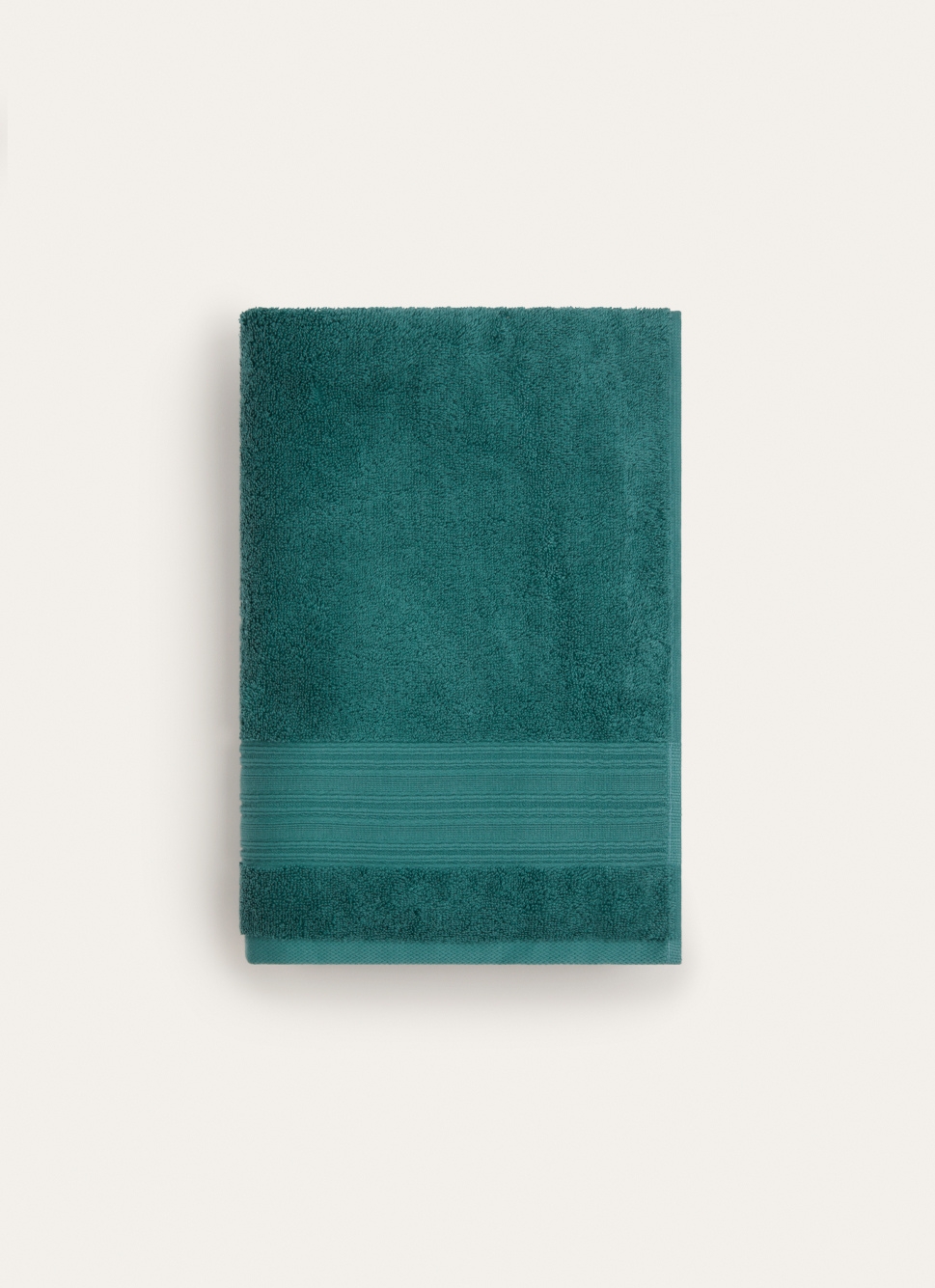 DRAP DE DOUCHE UNI EN COTON BIO VERT