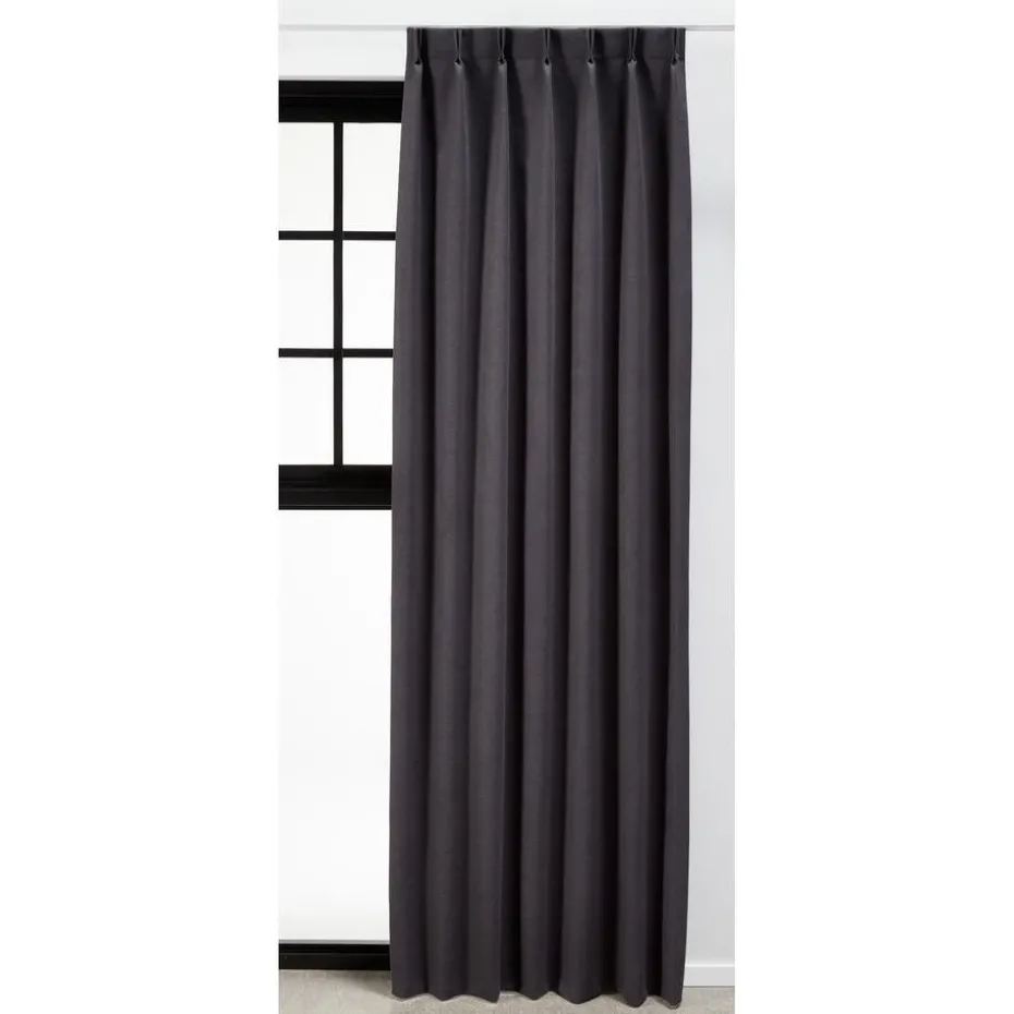 Kwantum Vouwgordijnen | Gordijnen | Gordijn Thijs  Antraciet