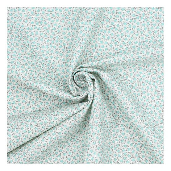 Teal Sophie Basic Cotton Fabric?by the Metre