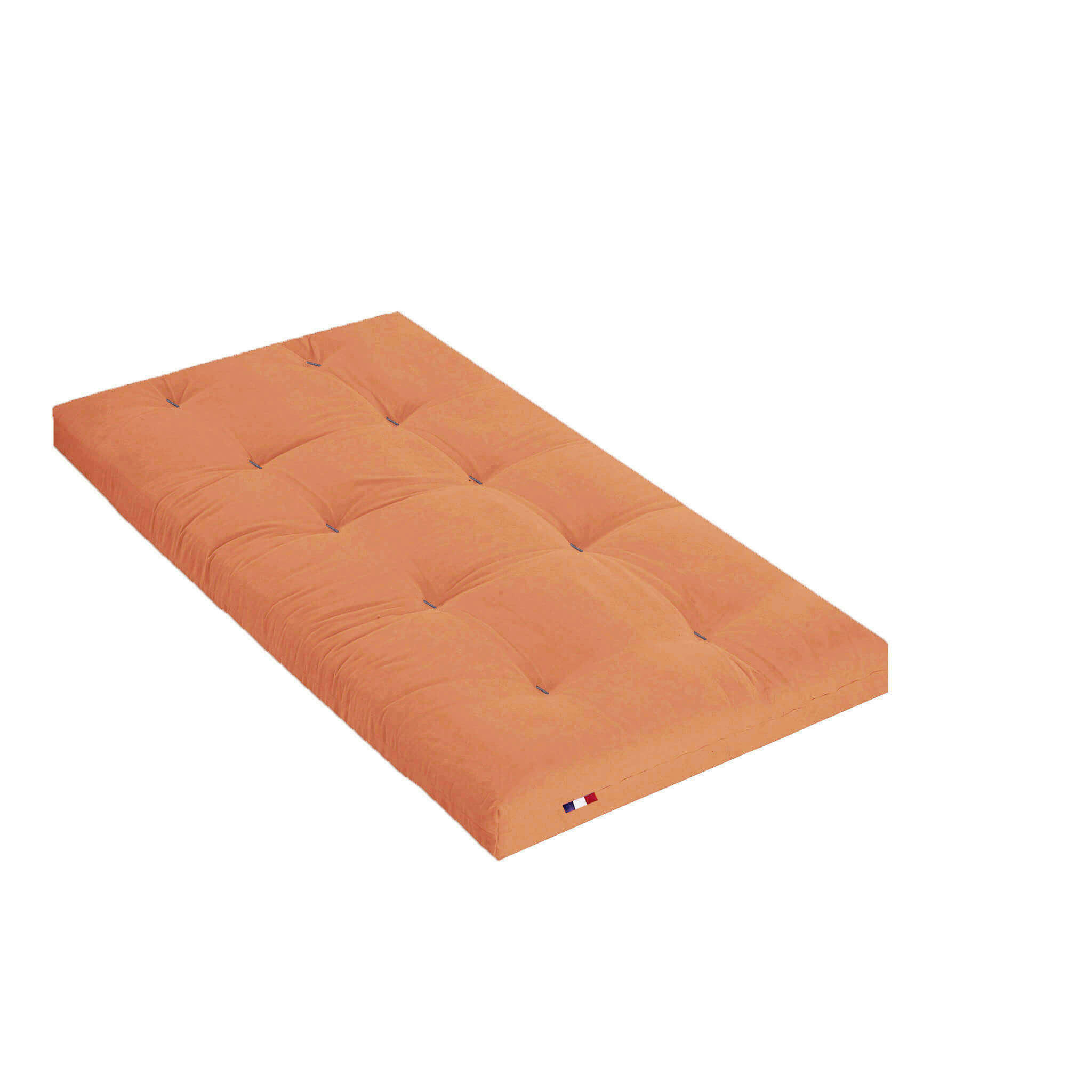 - Matelas futon coton traditionnel, 13cm orange 90x190