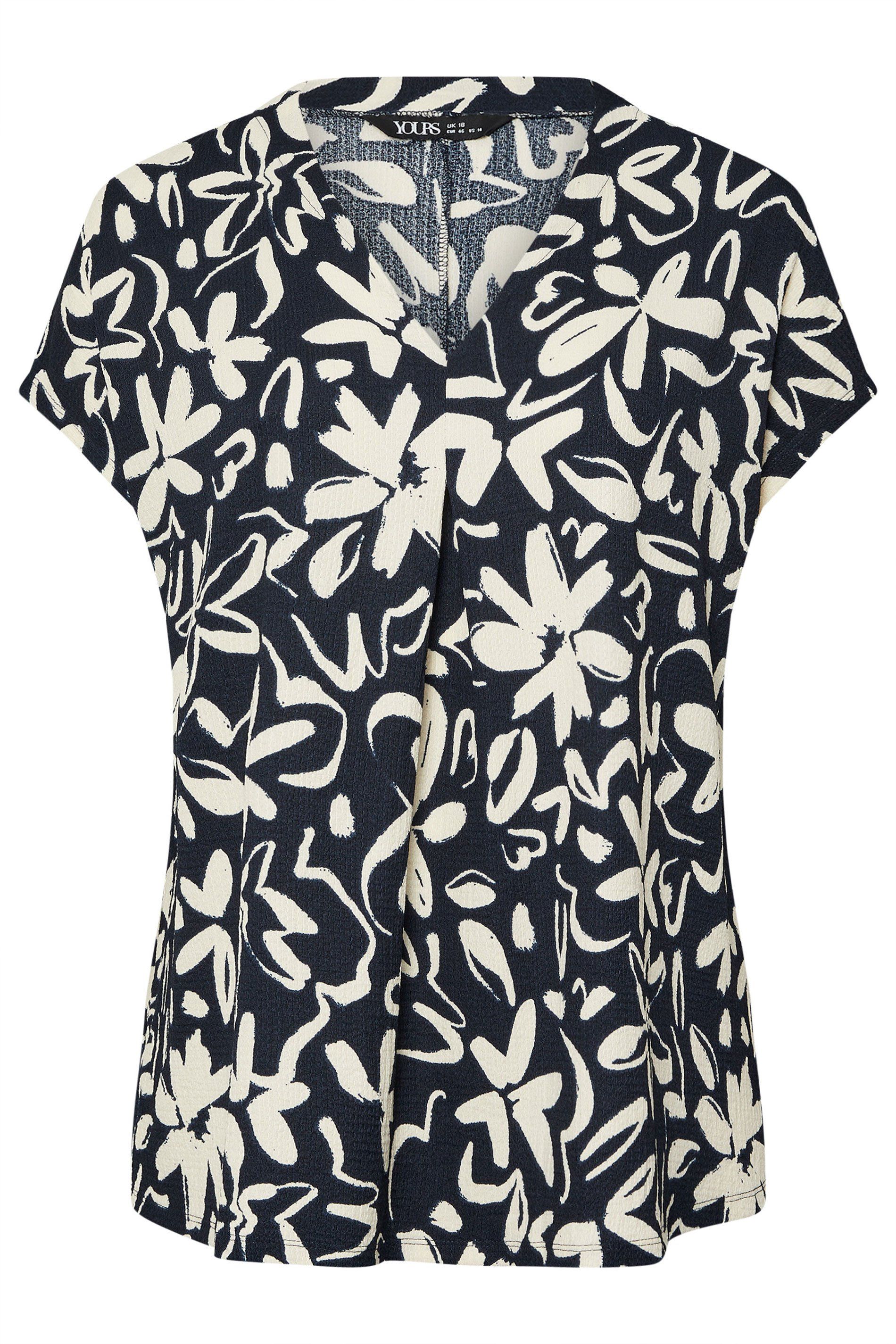 Yours Floral Textured Top