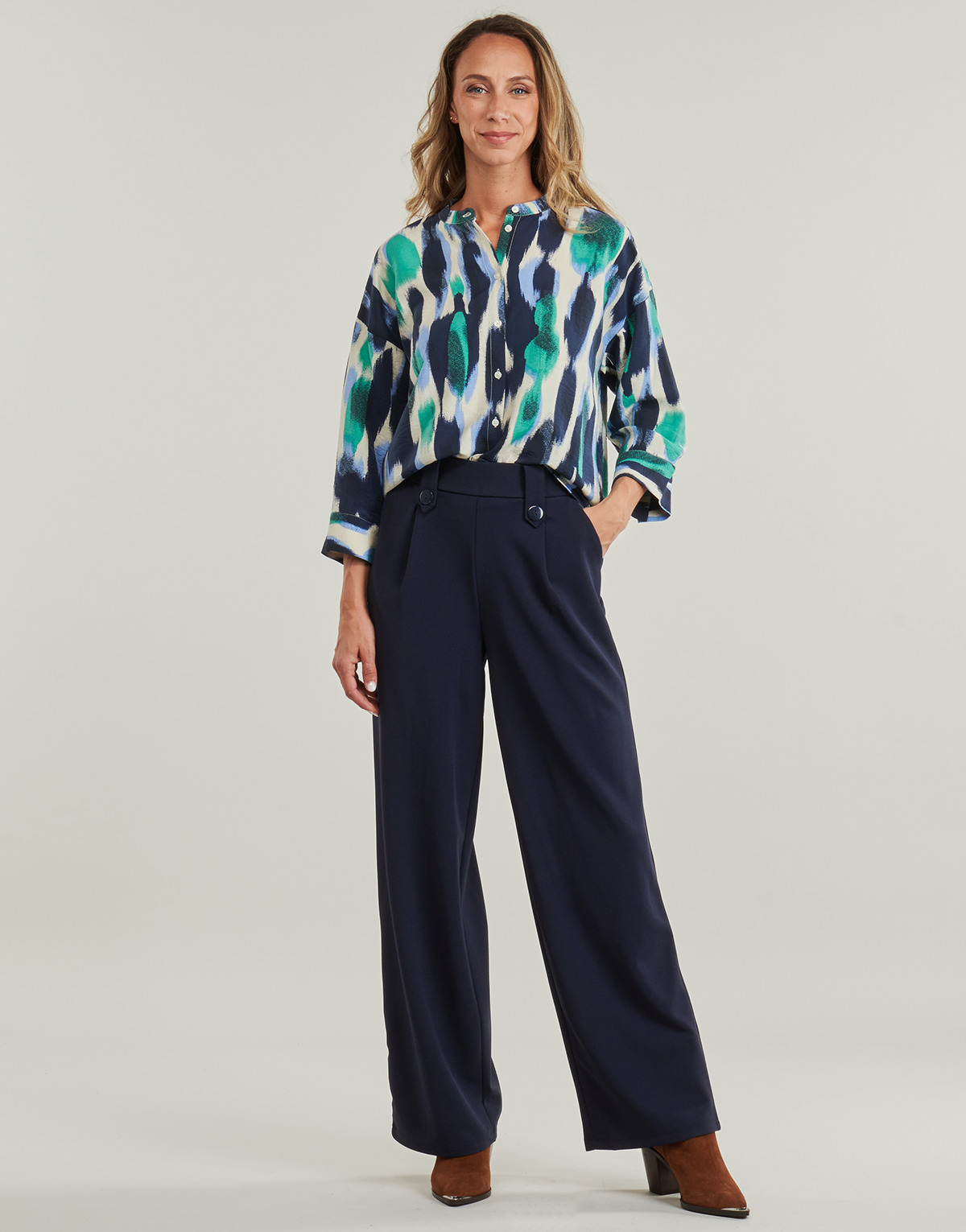 Only - ONLSANIA BUTTON PANT JRS - Marine