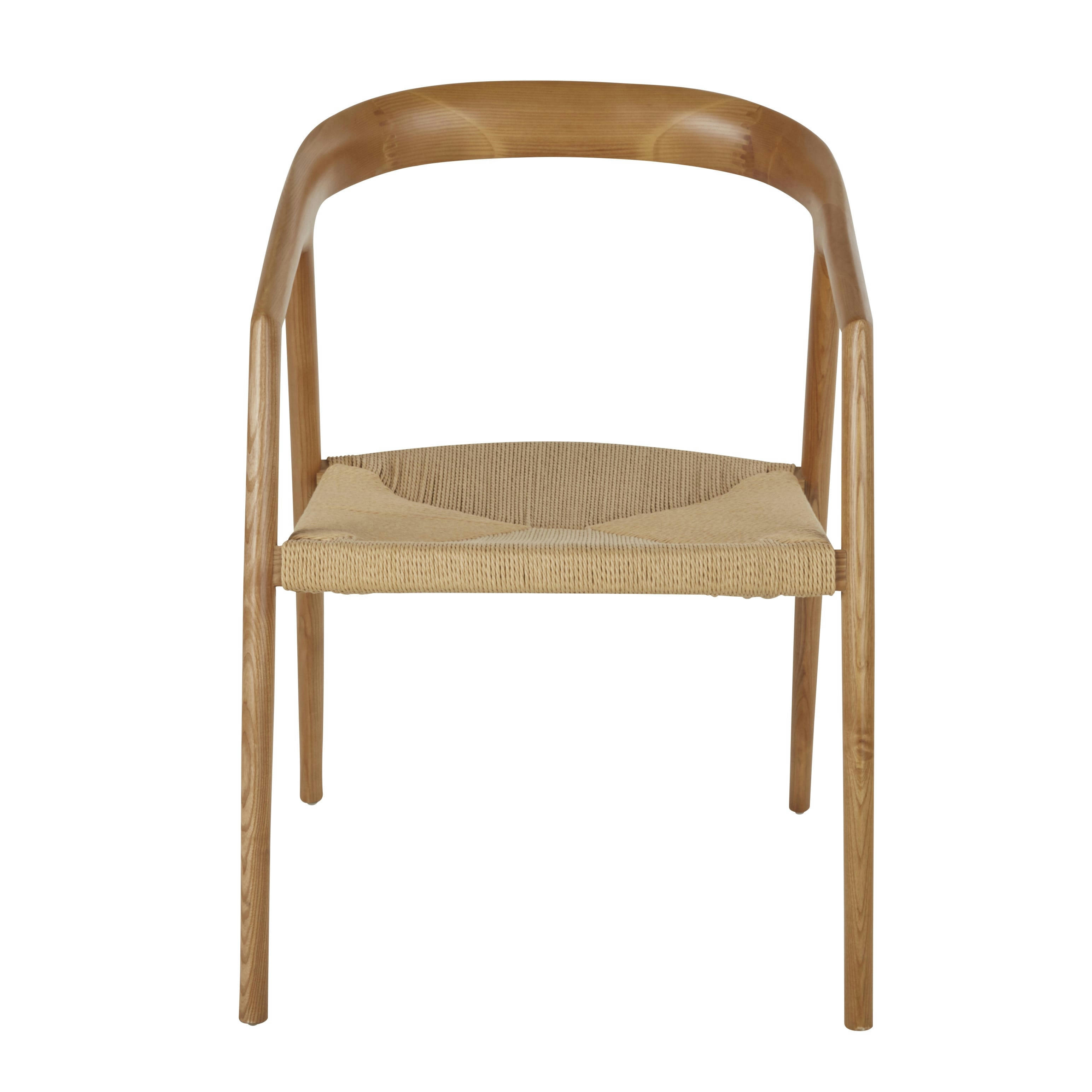 Mangrove - Chaise en bois de frêne et papier tressé