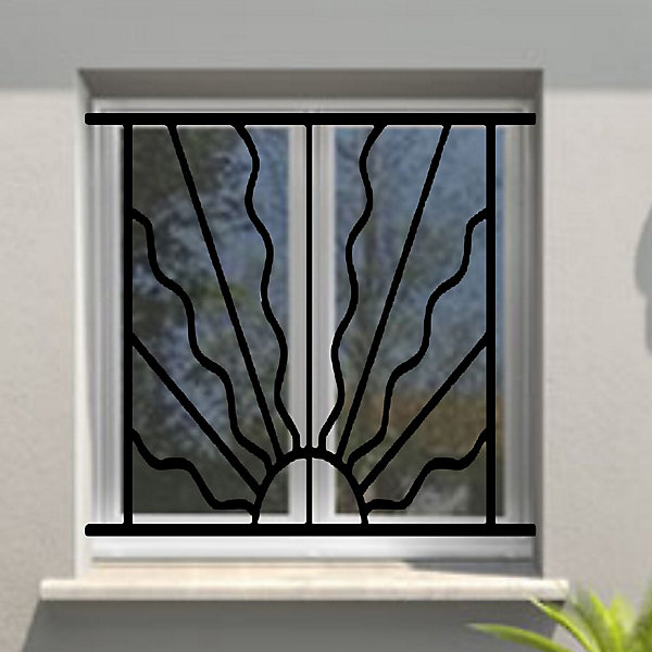 Grille de Defense Estivale pour Fenetre H 65 cm x L 120 cm (côte tableau)