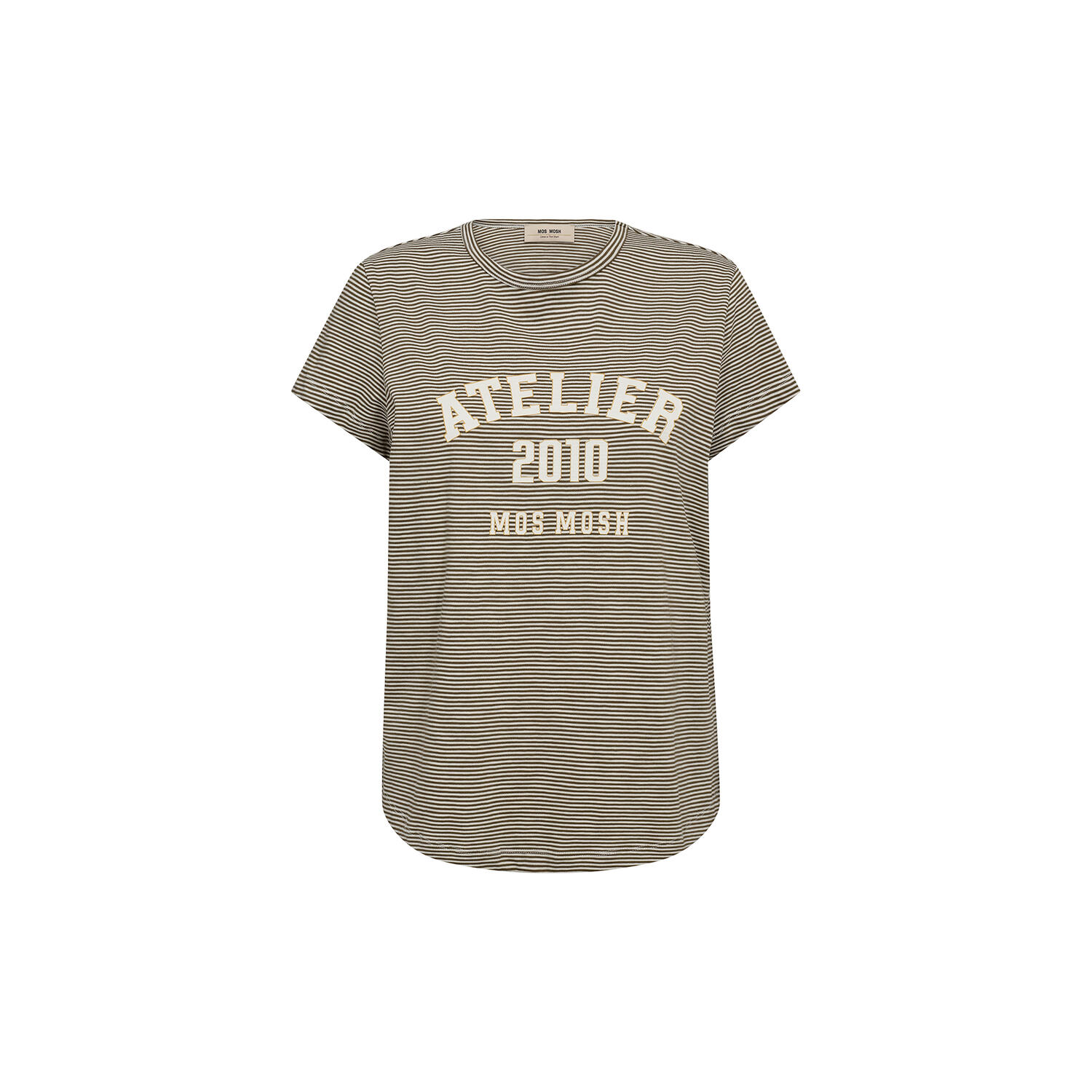 MMCamp O-SS Stripe Tee, burnt olive