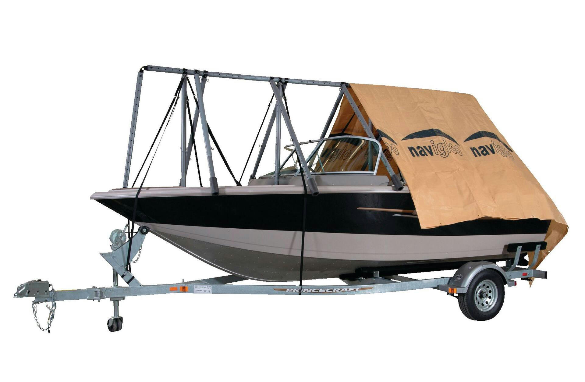 Pontoon-Fishing Boat, 14-18.5-ft with Tarp, 18-ft x 26-ft