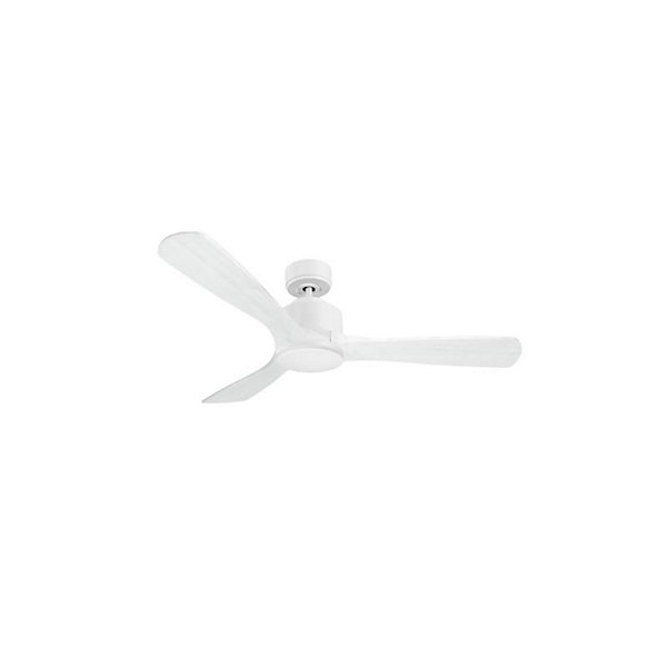 Modulo de KlassFan - Super destratificateur et ventilateur DC 132 cm Blanc bois blanc Lumièredimmable 25 à 40 m²