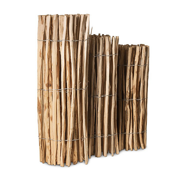 Ganivelle clôture en bois L 5m x H 1m20 - Espacement des piquets 3 à 5 cm