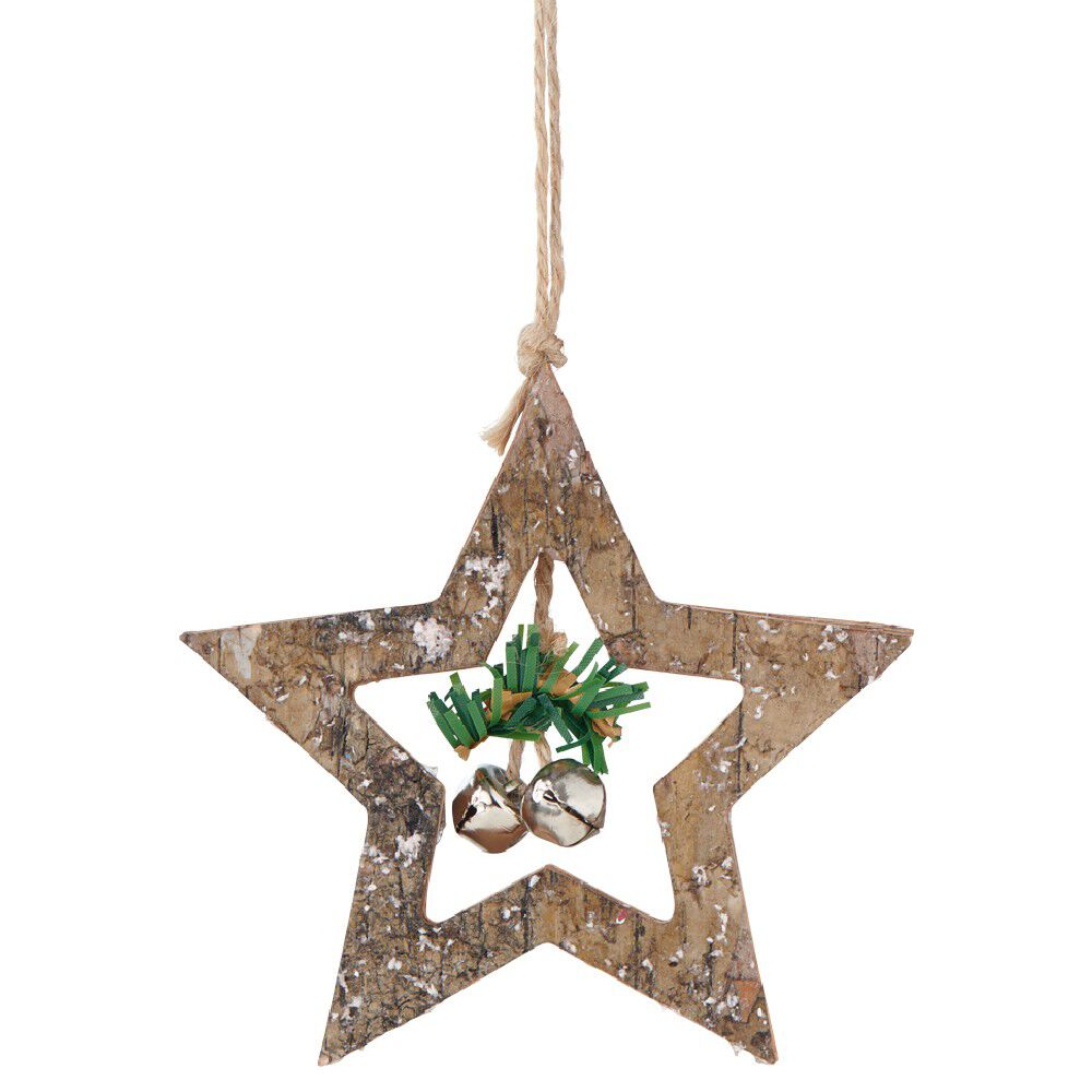Décoration de No&euml;l avec grelots à suspendre