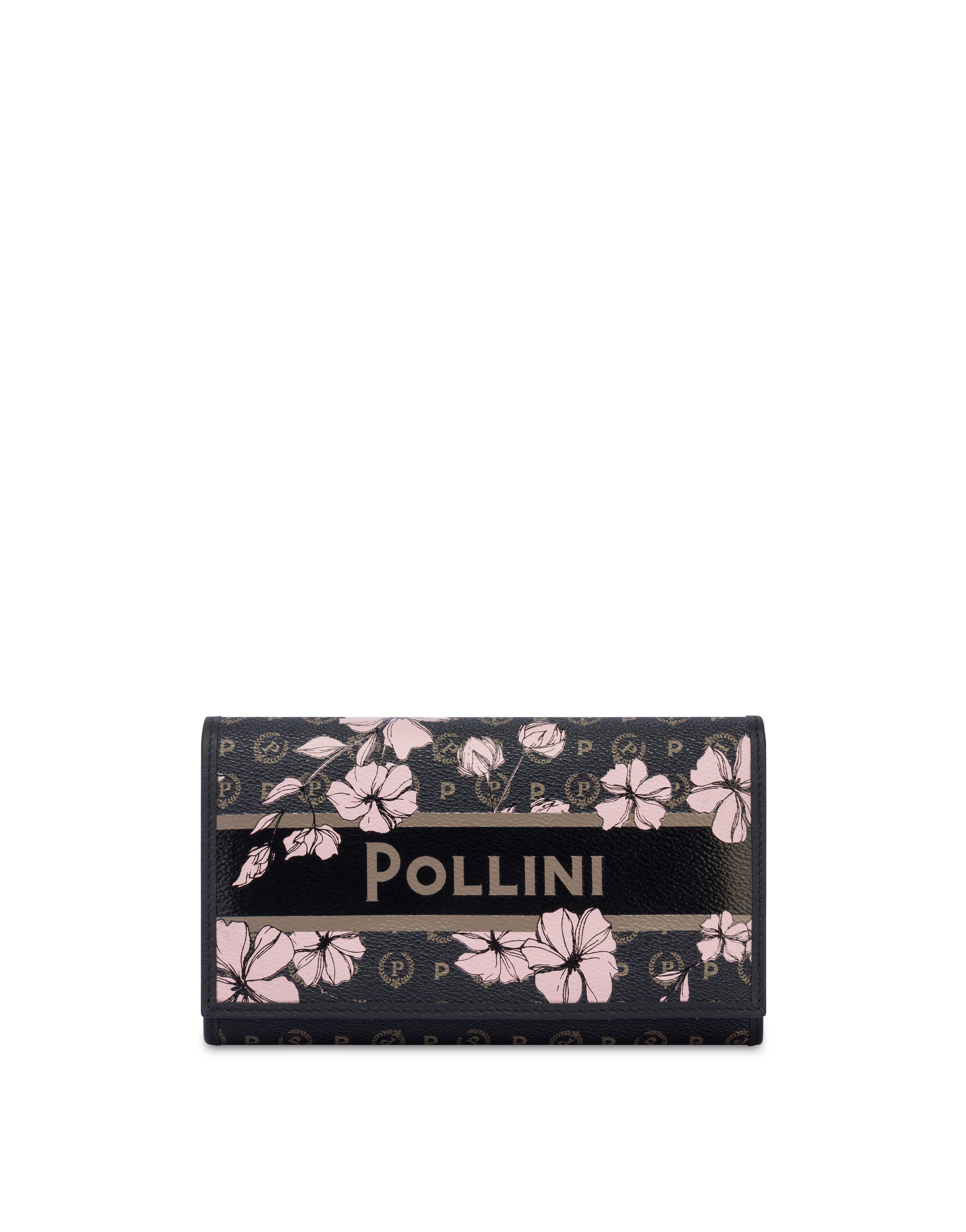 Portafoglio In Heritage Marina Flower Nero/nero