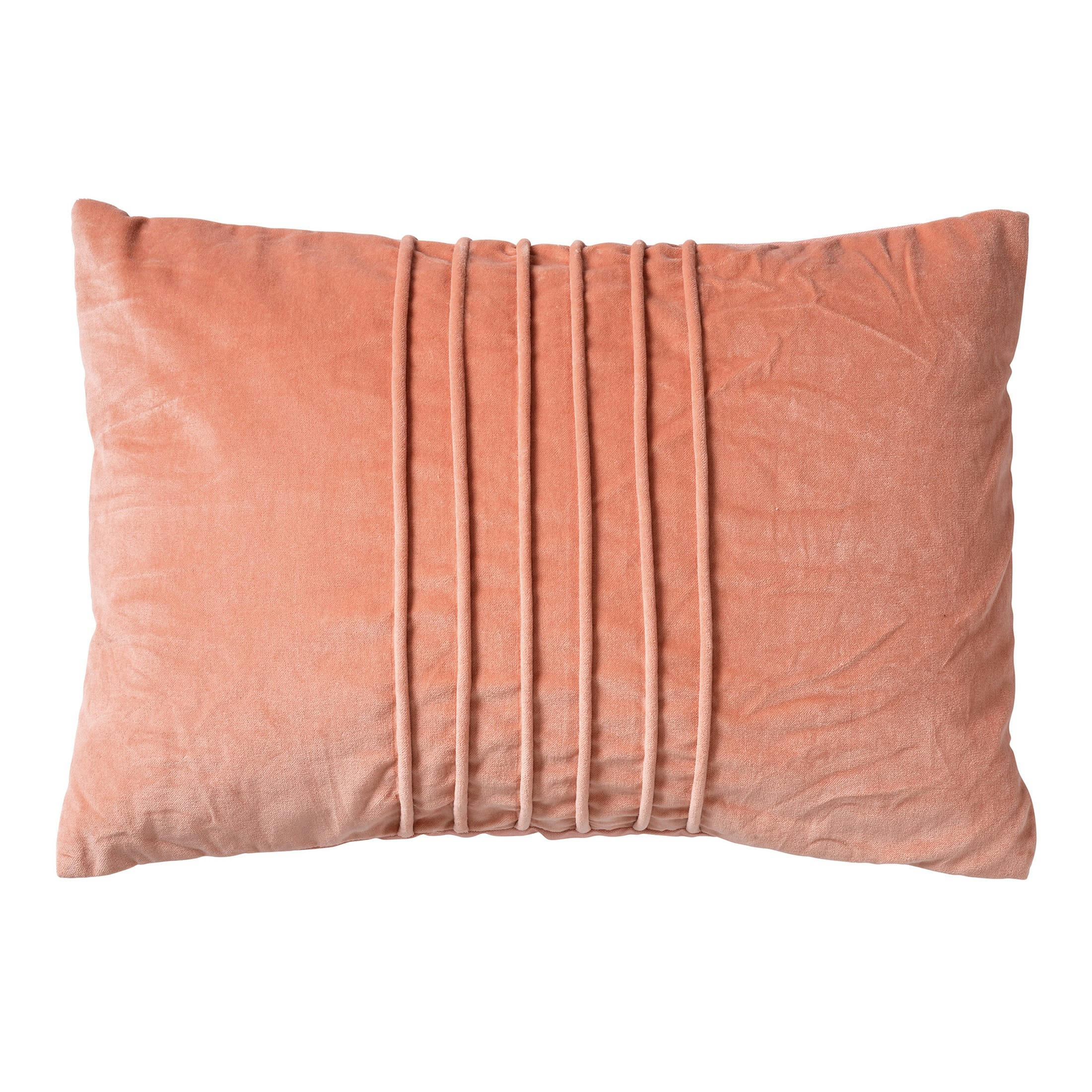 - Housse de coussin rose en velours-40x60 cm uni