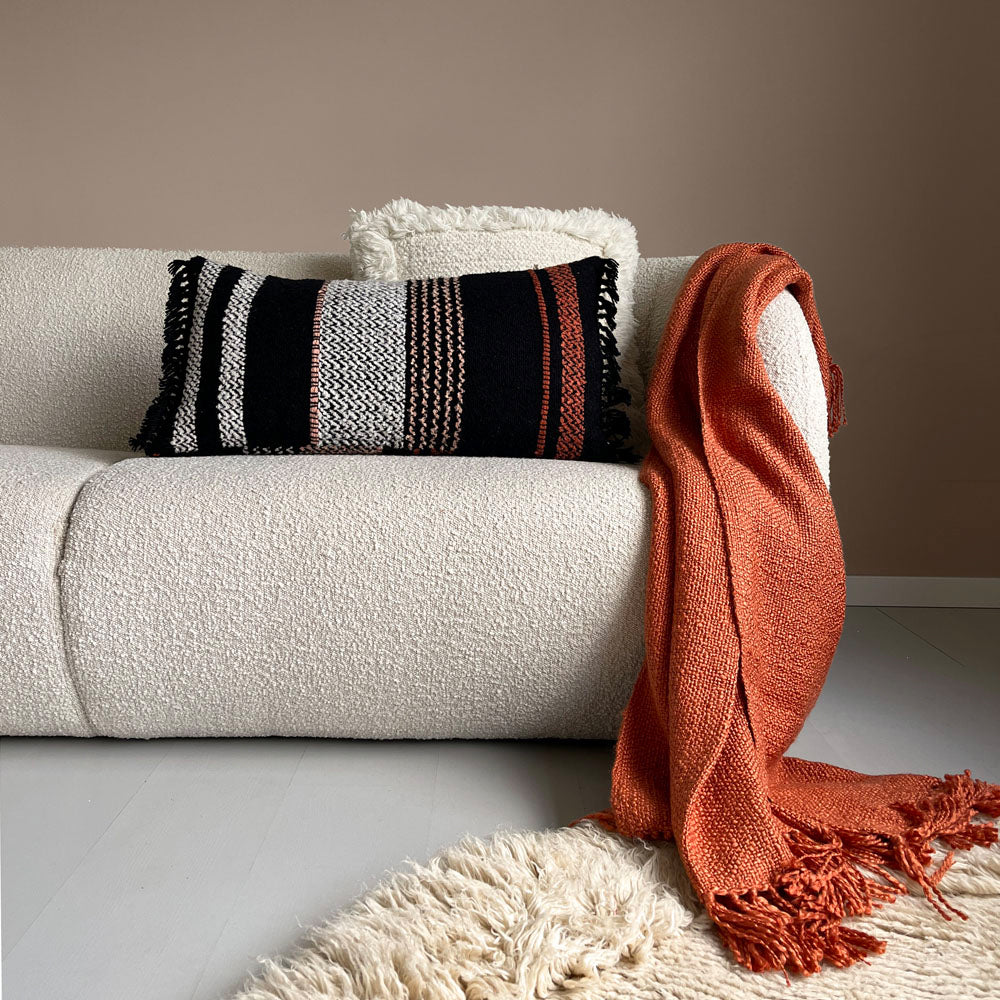 Malagoon Solid Plaid 125 x 150 cm - Spicy Oranje