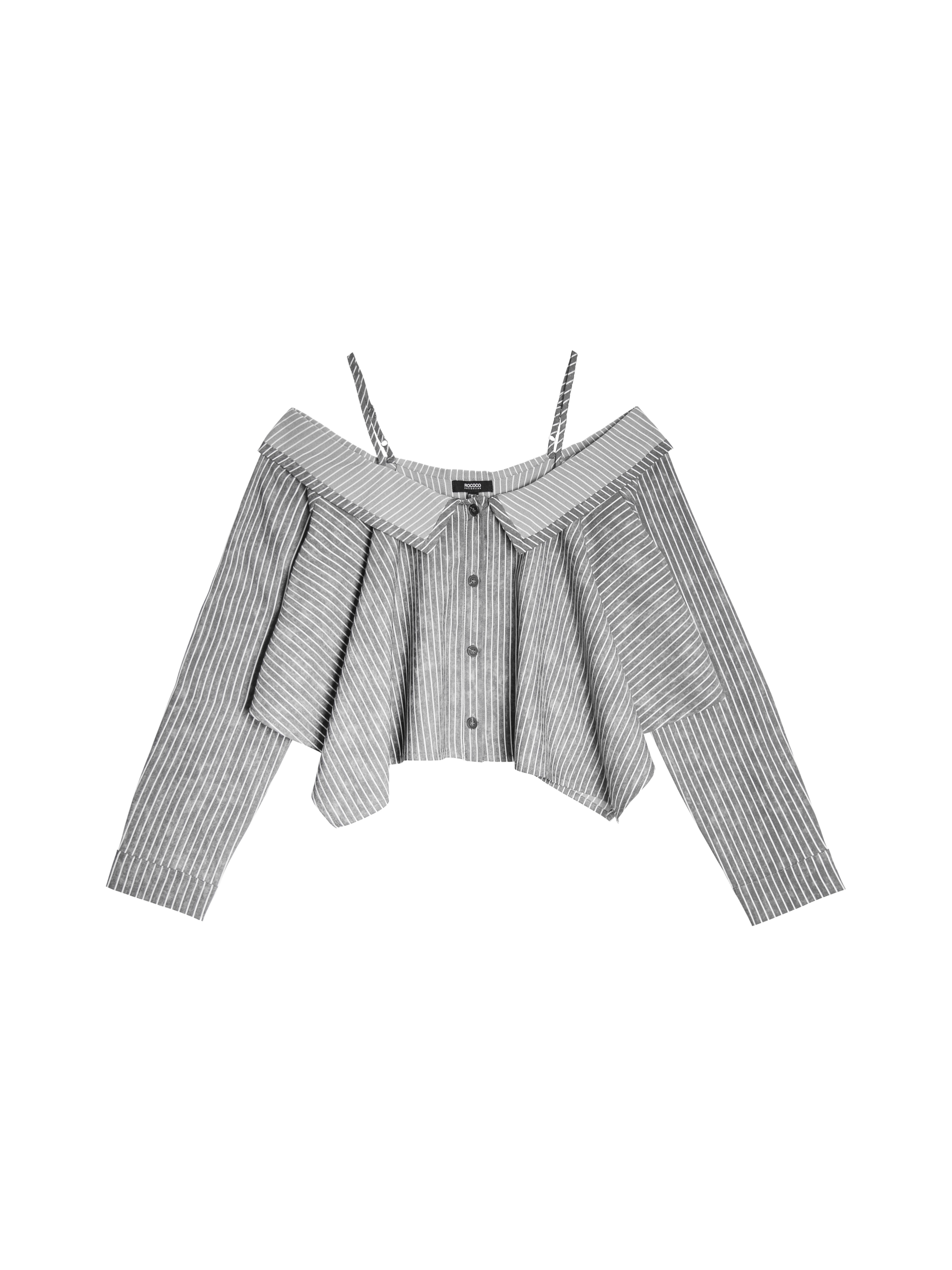 2 Ways Stripped Shirt - 26SDT042T