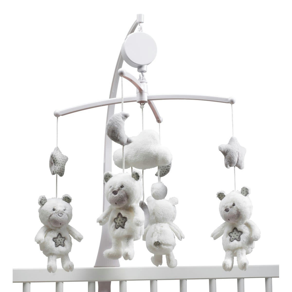 CELESTE - Mobile musical bébé Ours en polyester blanc