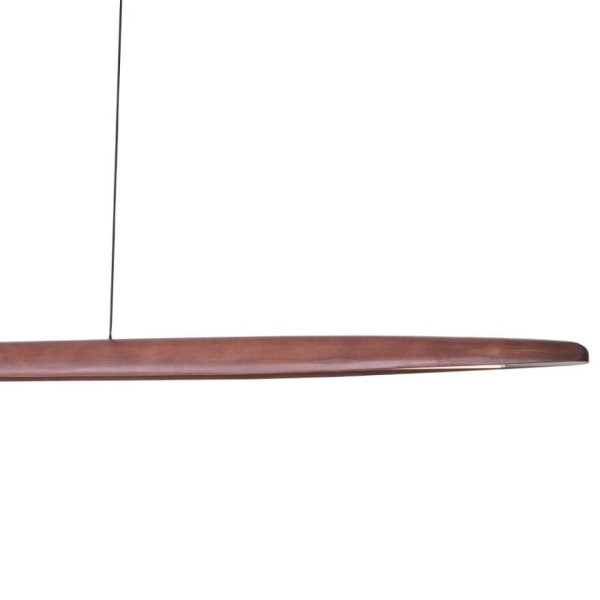 Lampa wisząca WOODY ciemne drewno LED 1x25W Ciepła biel 1981lm Maxlight