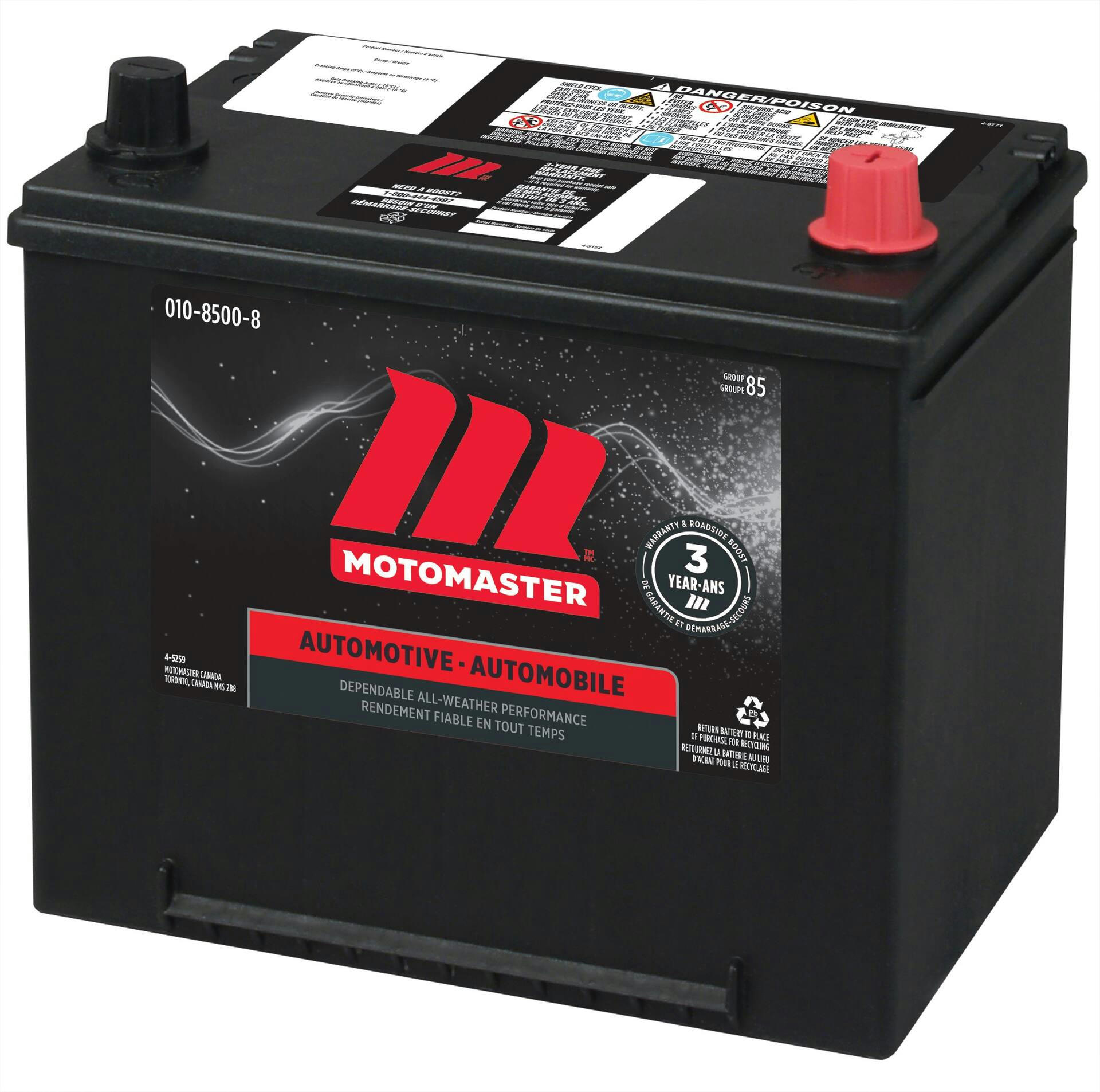 MOTOMASTER Group Size 85 Battery, 650 CCA