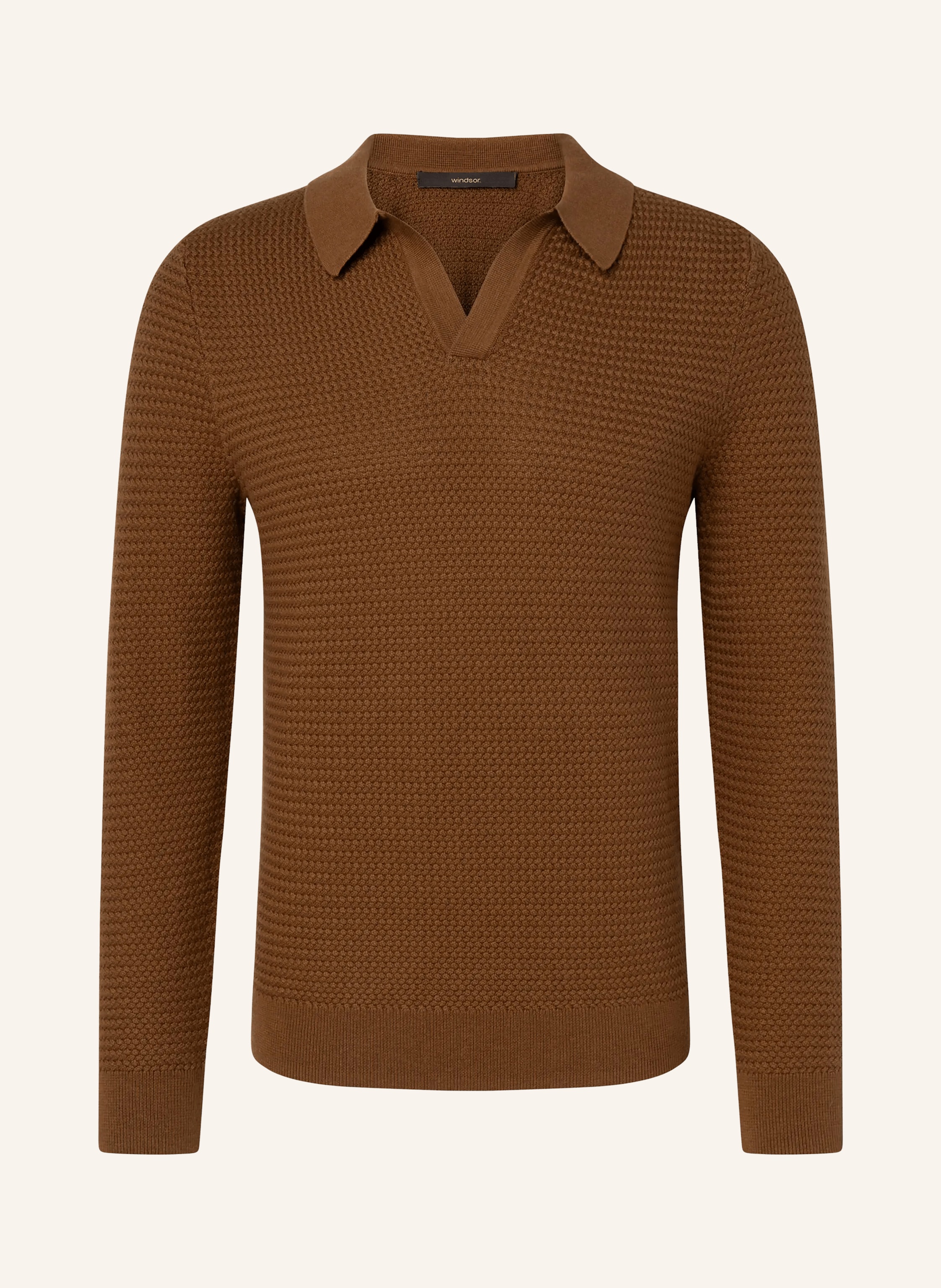 windsor. Strick-Poloshirt CASHMILO