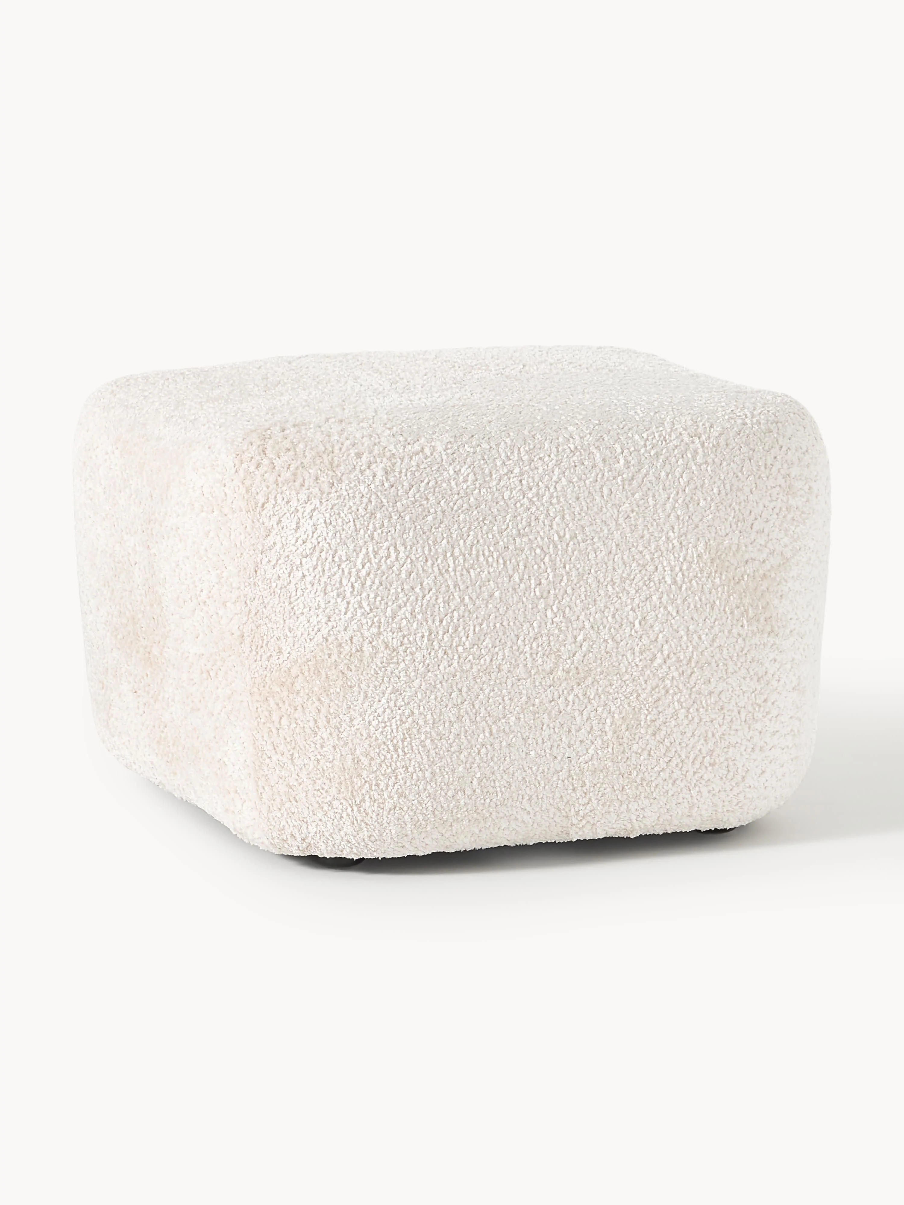 Sofa-Hocker Wolke aus Teddy-Bouclé