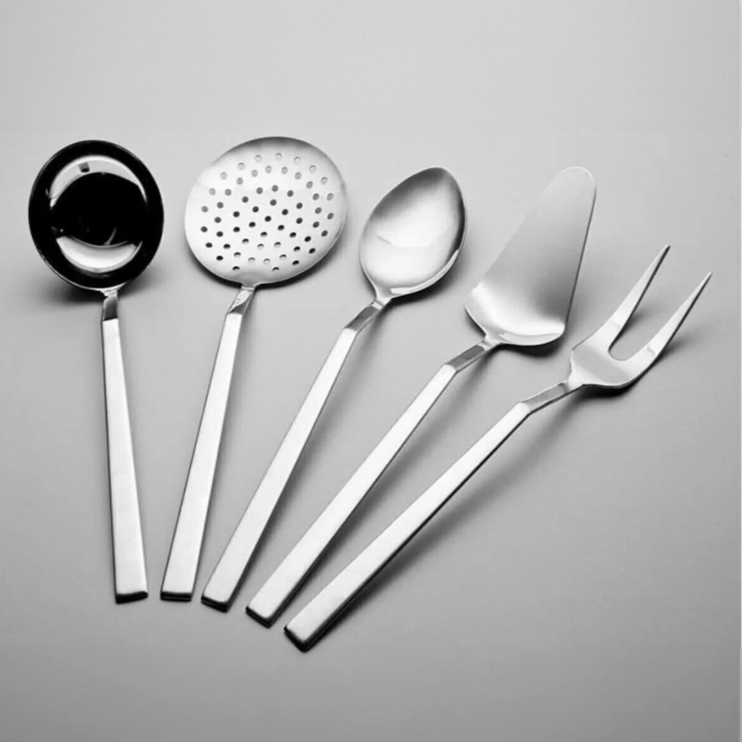 Set 5 posate per salse acciaio inox