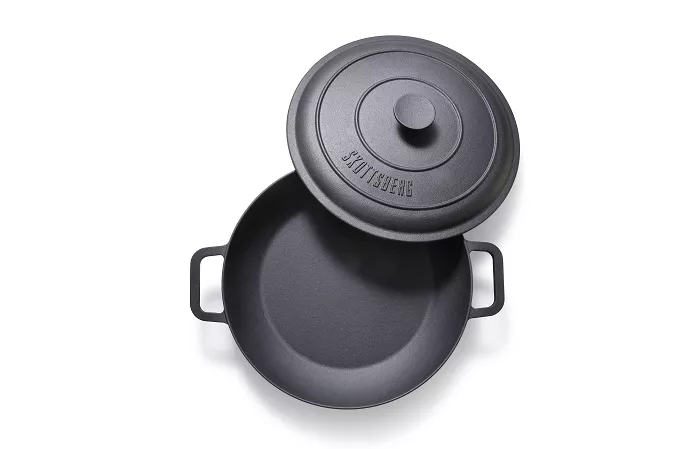 Patelnia żeliwna z pokrywą 31 cm Skottsberg - Iron Cast 1SK.CI.P31P