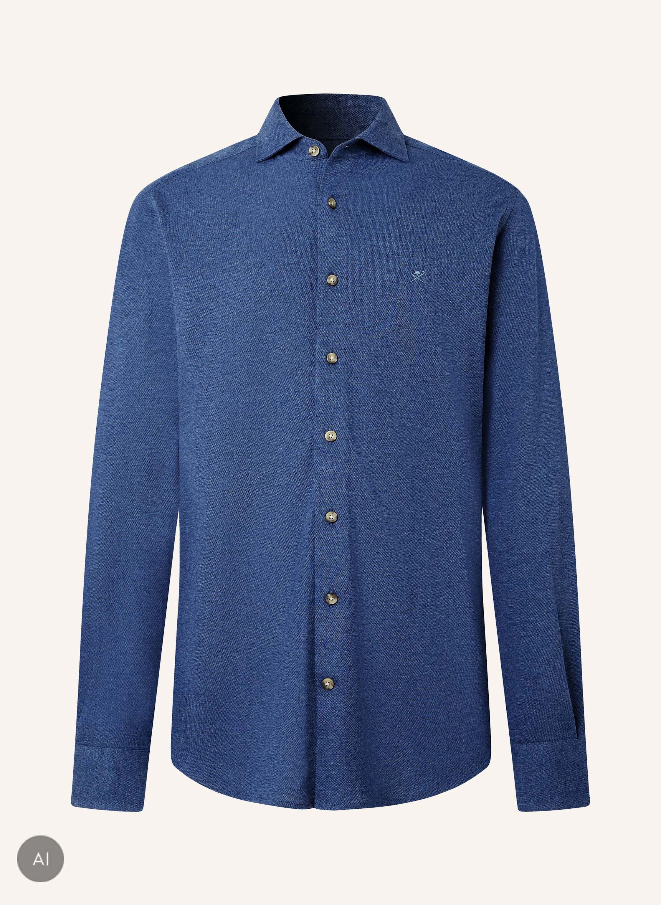 HACKETT LONDON Freizeithemd MELANGE JERSEY PIQUE