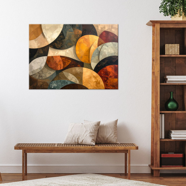 Obraz do salonu sypialni, Nowoczesna abstrakcja geometryczna 30x20
