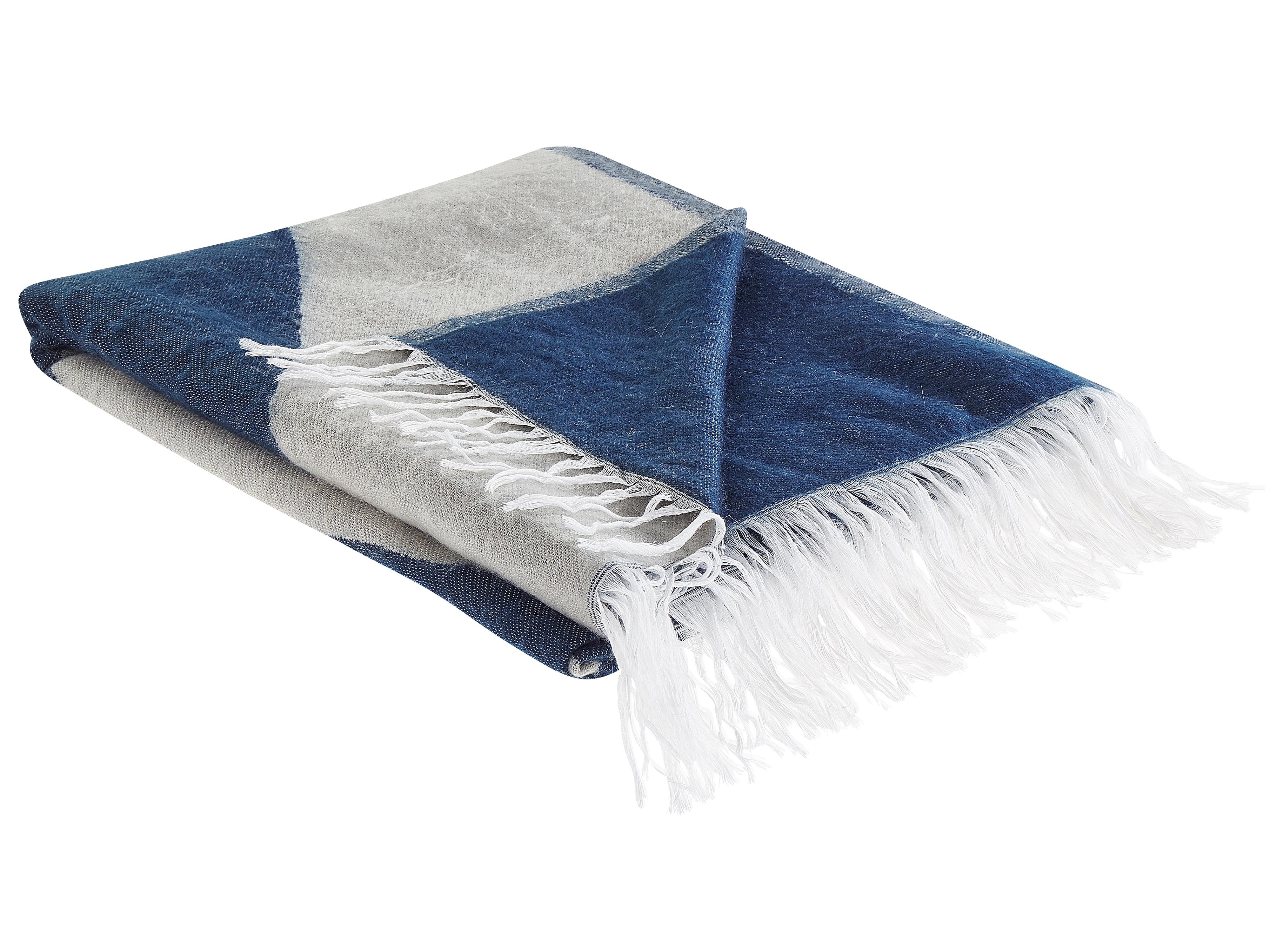 Blanket HALEDE 130 x 170 cm Blue