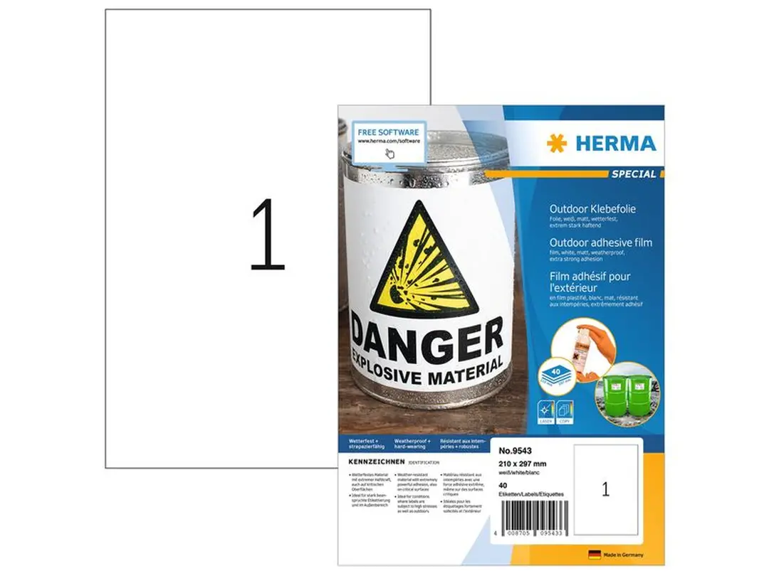 Etiketten 40er-Set Herma