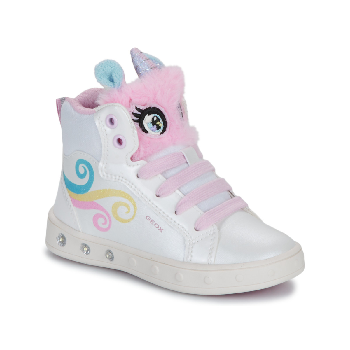 Geox - J SKYLIN GIRL - White / Pink