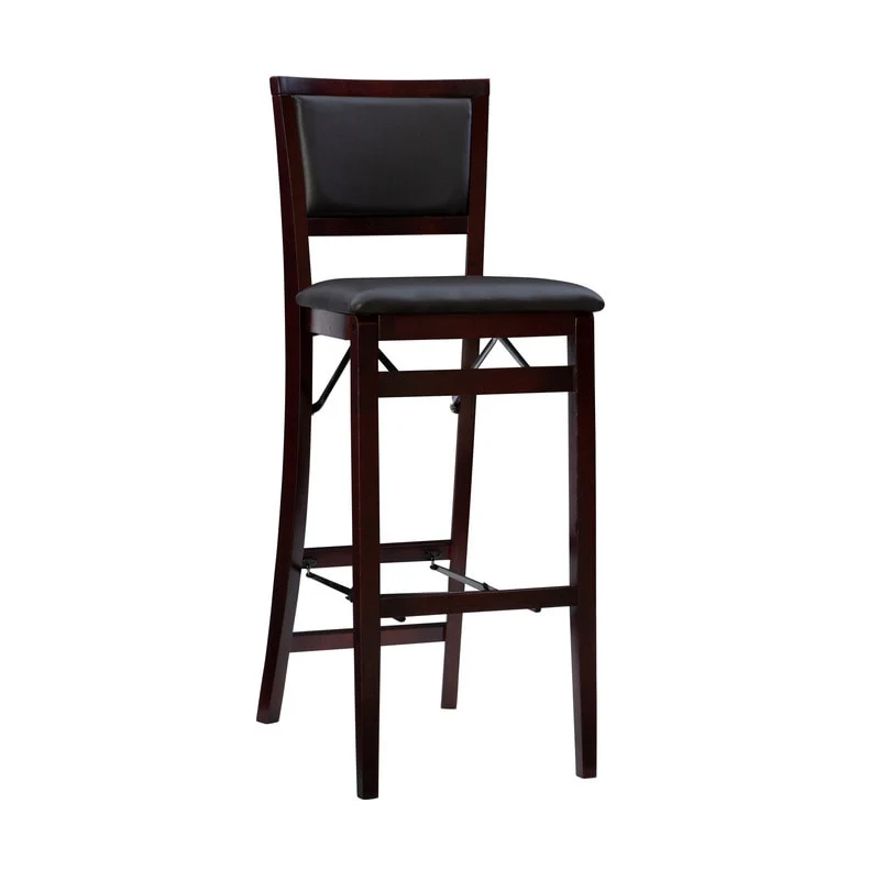 Linon Aldersey Espresso Folding Bar Stool - N/A