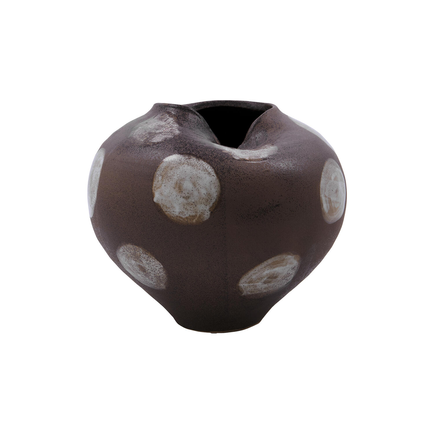 HDExpo Vase, brun/r&aring;hvid