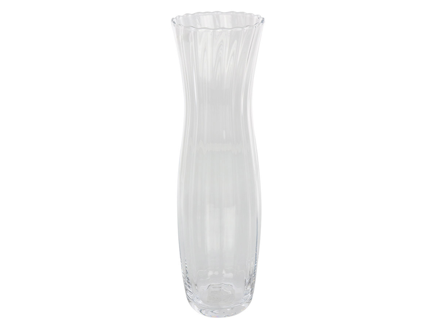 Wazon szklany 39 cm transparentny